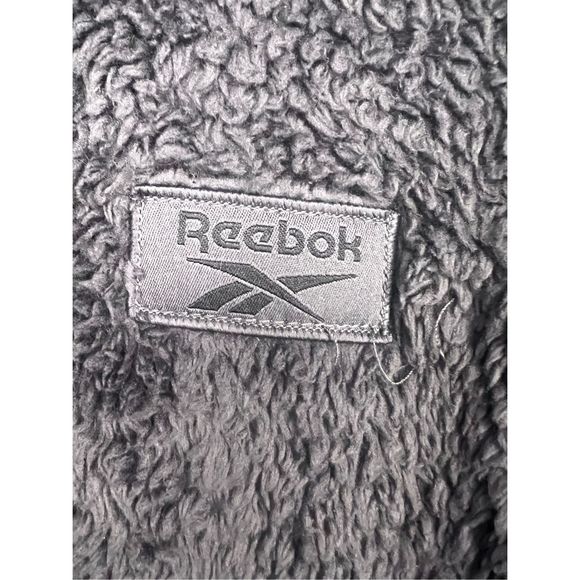 Reebok Zipper Sherpa Jacker -Black Men’s Size Large - Picture 4 of 11